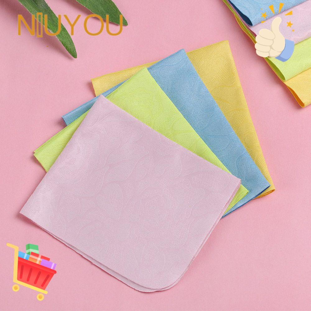 1 / 2 / 3 / 4 Khăn Lau Kính / Màn Hình Điện Thoại / Ống Kính Máy Ảnh Bằng Vải Nhiều Màu