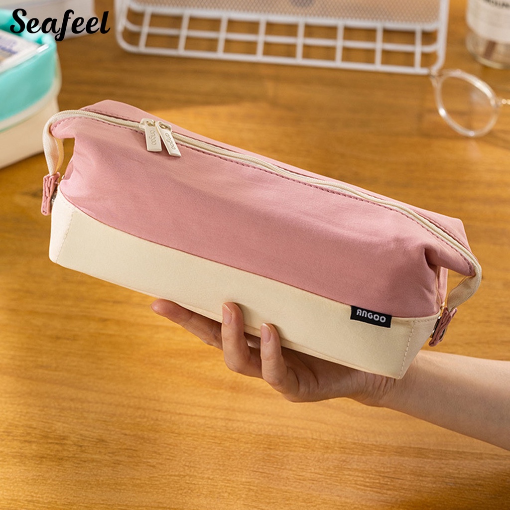 Túi Đựng Bút Đa Năng Sức Chứa Lớn Có Khóa Kéo Nhiều Màu Sắc Phù Hợp Cho Học Sinh