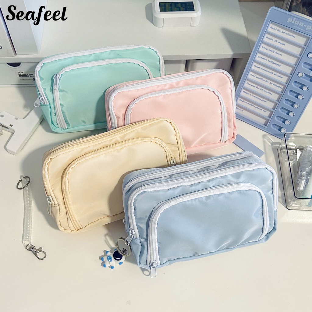 Túi Đựng Bút Chì Đa Năng Có Khóa Kéo Tiện Dụng Cho Học Sinh