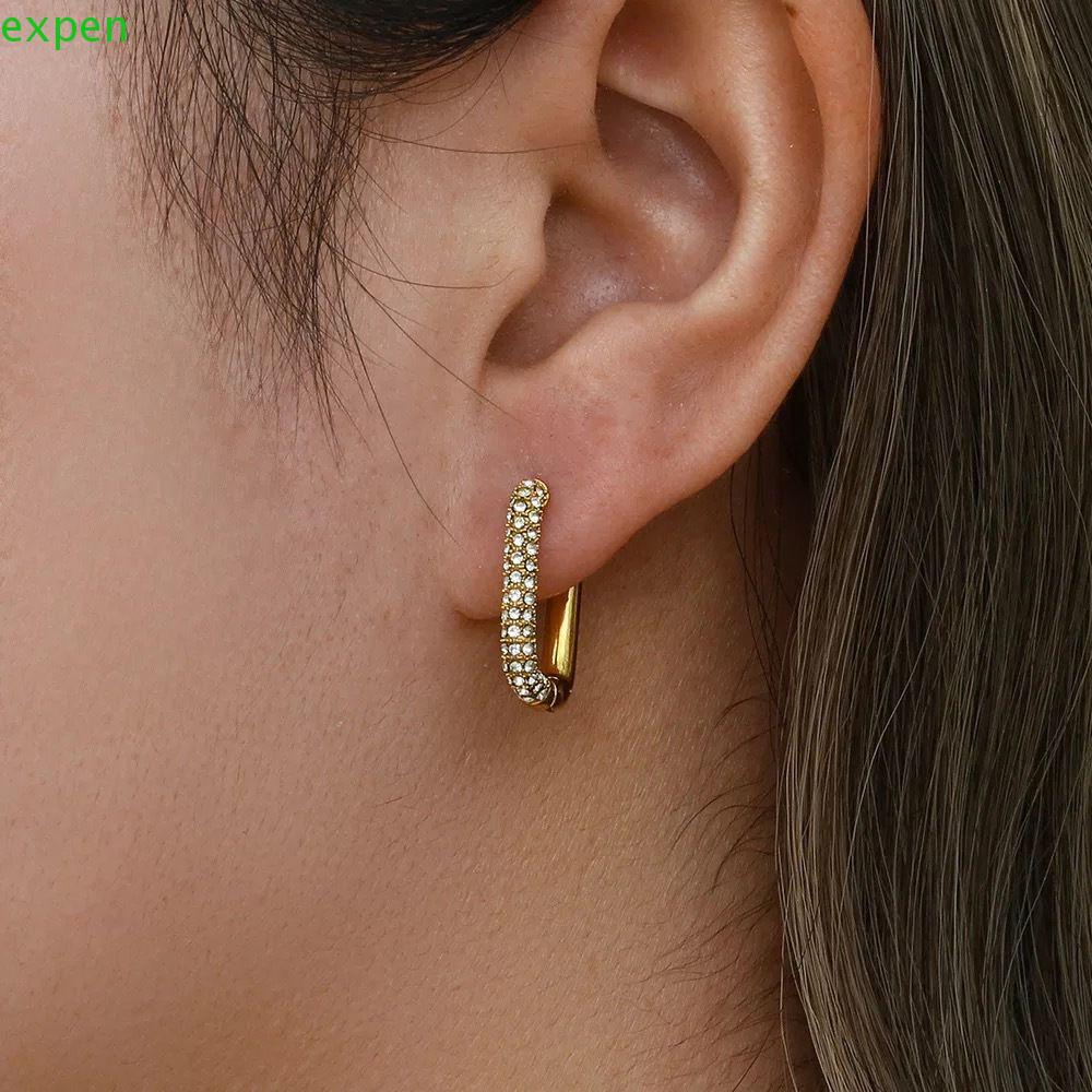 Bông Tai Thiết Kế Đơn Giản Sang Trọng Phong Cách Pháp Thời Trang Cho Nữ