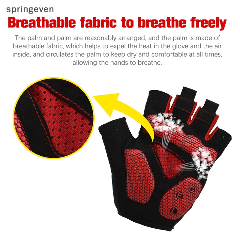 Găng Tay Gel Đệm 5MM Thoáng Khí Chống Trượt Tiện Dụng Khi Đạp Xe Leo Núi