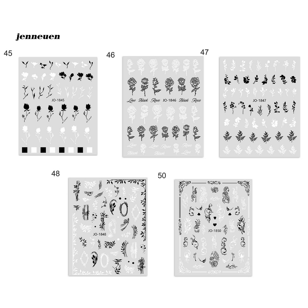 Miếng Dán Trang Trí Móng Tay Hình Dây Leo Siêu Mỏng