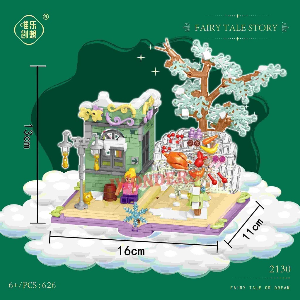 Bộ Đồ Chơi Lắp Ráp Lâu Đài Hoa Sáng Tạo Cho Bé