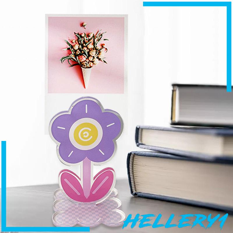 Giá Đỡ Ảnh / Thẻ Số Bàn Bằng Acrylic In Họa Tiết Hoa Xinh Xắn Trang Trí Tiệc Cưới