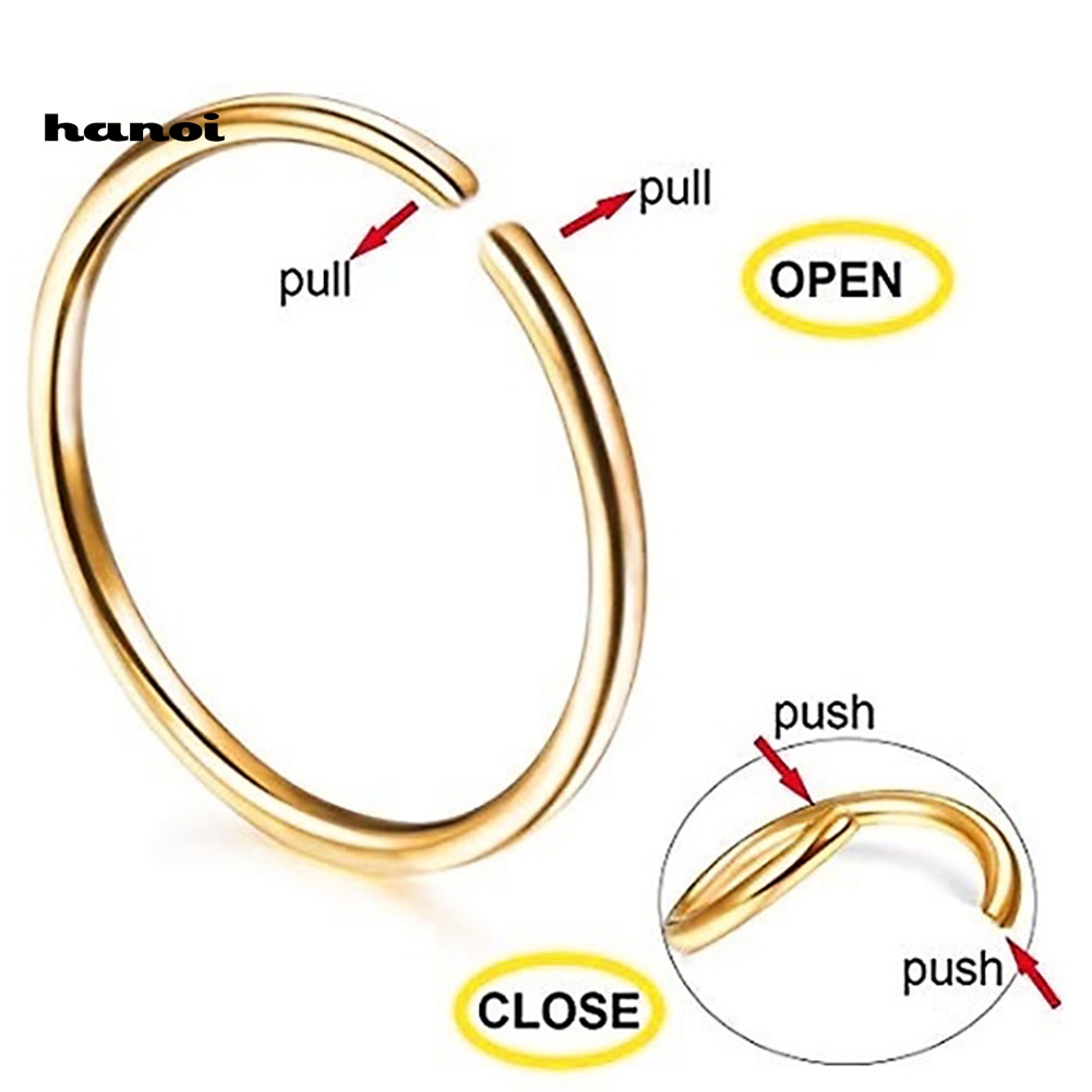 Set 40 Khuyên Đeo Mũi Bằng Thép Không Gỉ Cá Tính Thời Trang