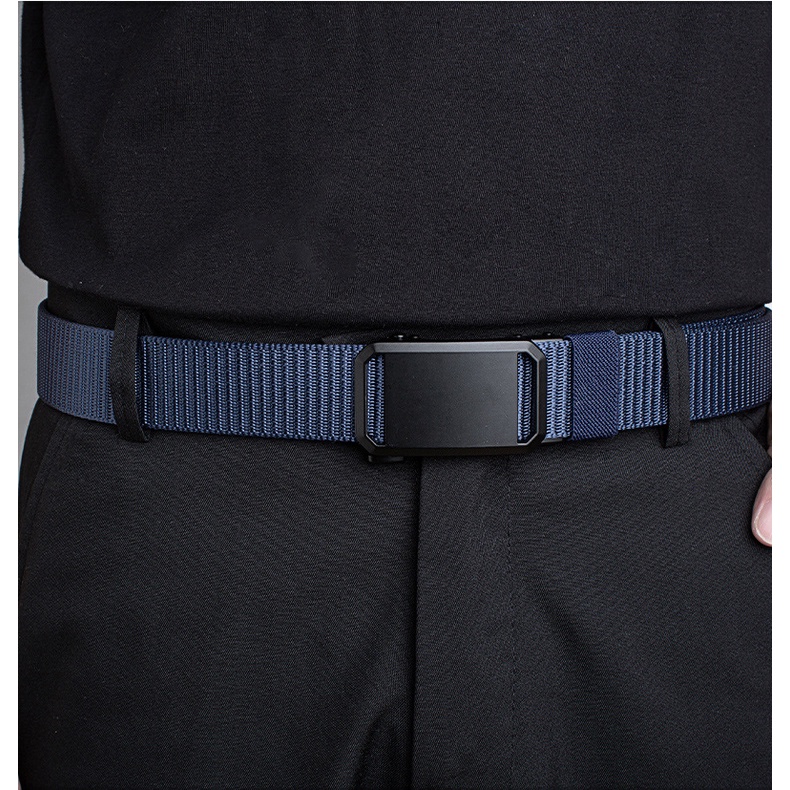 Thắt Lưng Vải Canvas Nylon Tháo Lắp Nhanh Phong Cách Thể Thao Trẻ Trung Cho Nam
