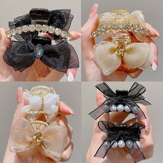 Kẹp tóc nơ bướm đính đá thời trang hàn quốc cao cấp