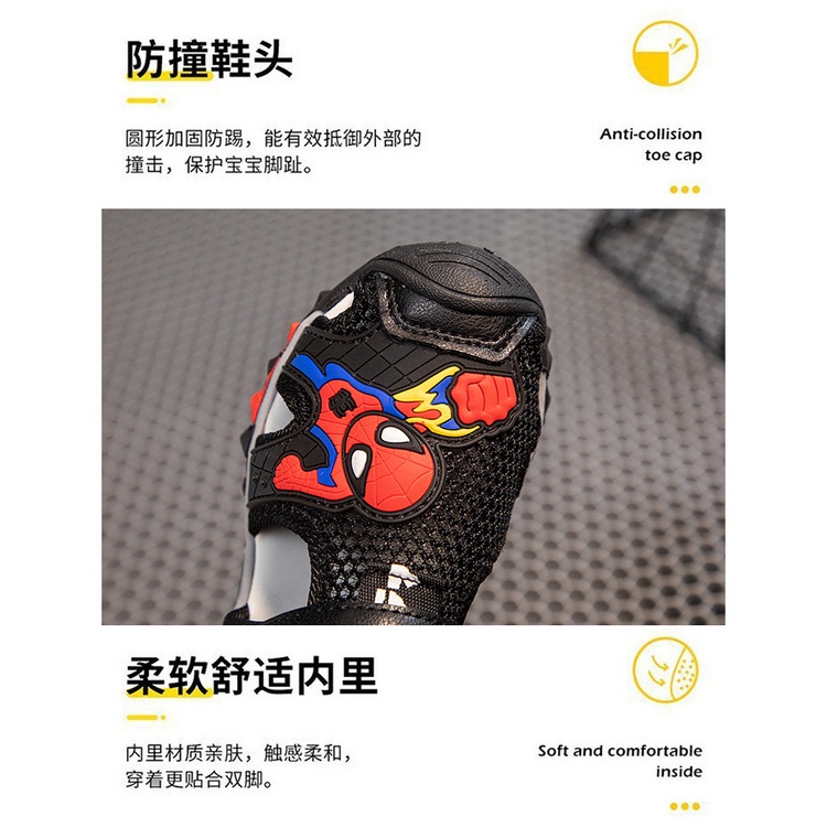 Sandal Đế Mềm Họa Tiết Hoạt Hình Thời Trang Mùa Hè 2023 Dành Cho Bé Trai