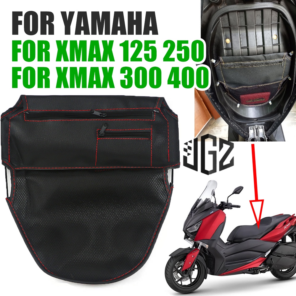 Túi Da PU Đựng Đồ Gắn Dưới Yên Xe Mô Tô Yamaha XMAX 250 300 NMAX V1 V2 2023