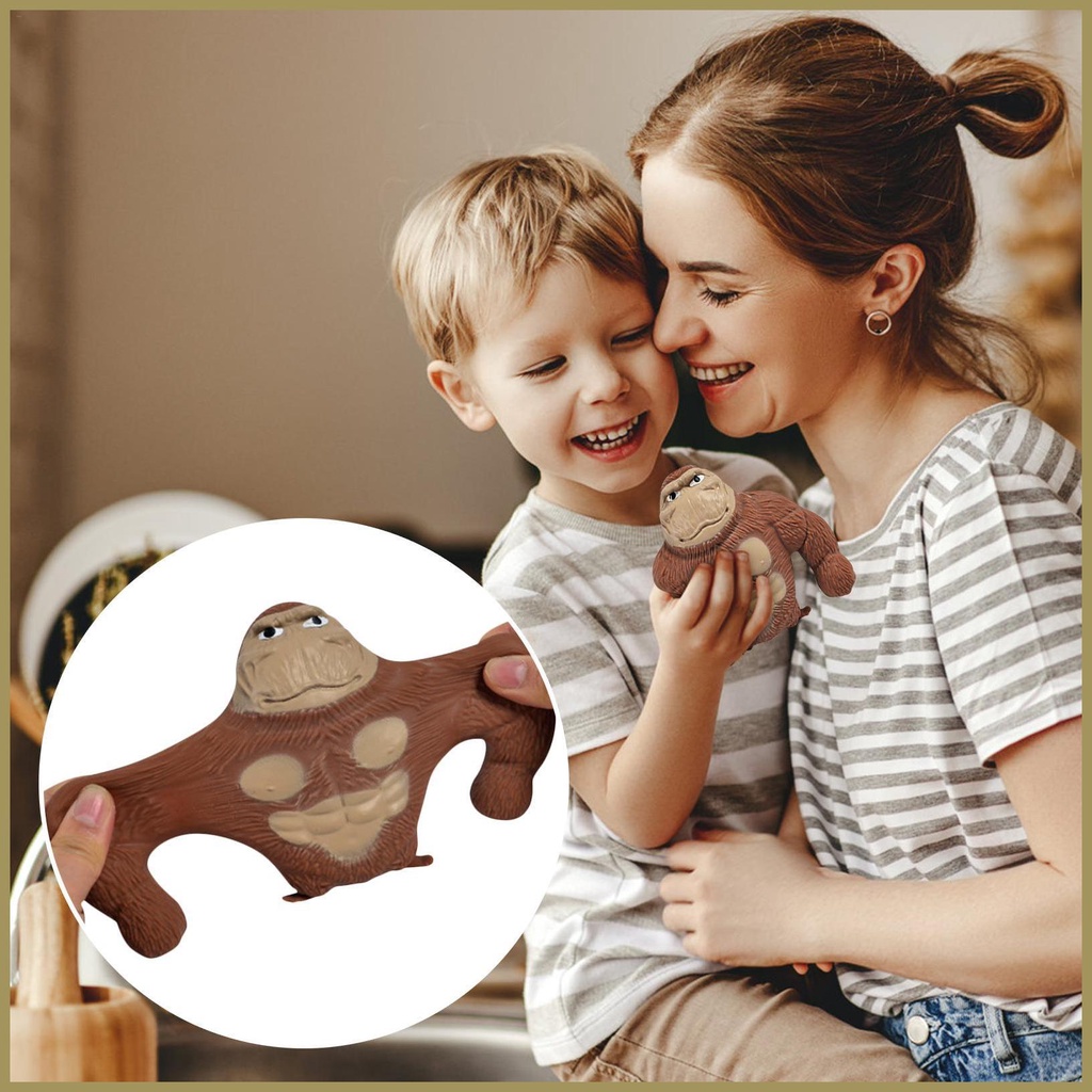 Đồ Chơi Cao Su Hình Chú Khỉ Vui Nhộn Cho Bé paca3vn