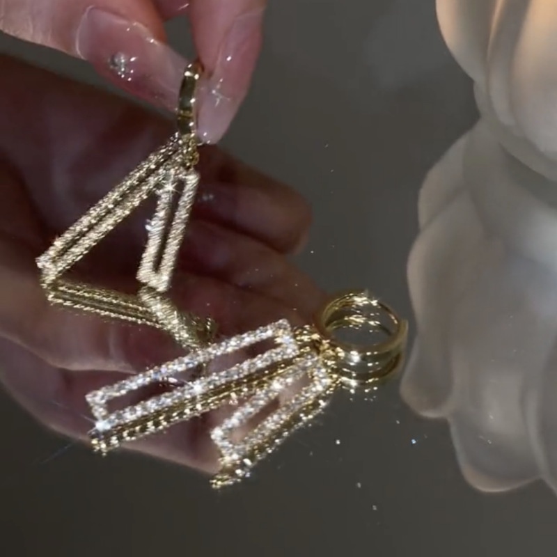 Bông Tai Hình Vuông Đính Đá Thông Minh Thời Trang 2023 Cho Nữ