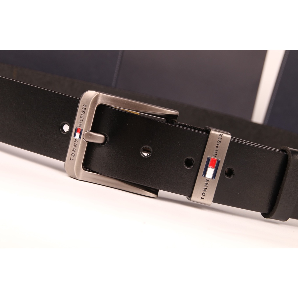 Tommy hilfiger thắt lưng mỏng dây đeo thắt lưng bằng da thật thời trang blogger xu hướng thắt lưng ghim khóa thắt lưng nam và nữ đồng quê