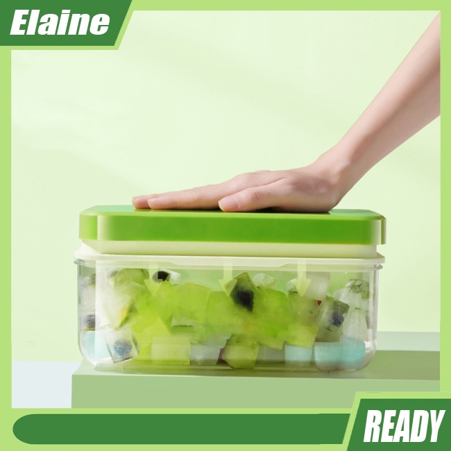 Elaine Khay Làm Đá Bằng Silicone Cấp Thực Phẩm Sức Chứa Lớn Có Nắp Đậy Dễ Tháo Gỡ Cho Cocktails Pudding