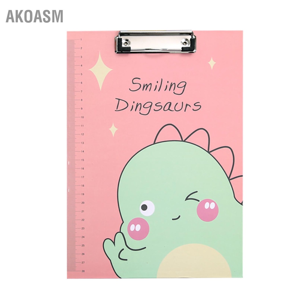 AKOASM Bảng tạm thư mục Mẫu hoạt hình dễ thương An toàn Không mùi A4 Thư Kẹp bảng Đồ dùng học tập văn phòng