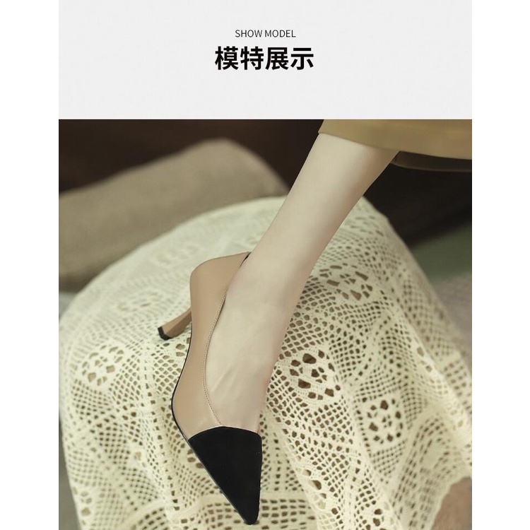 Giày Cao Gót Mũi Nhọn Size 34-39 Thời Trang Dành Cho Nữ