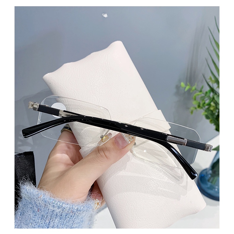 Mắt Kính Không Gọng Chống Ánh Sáng Xanh Thời Trang Doanh Nhân Cho Nam Và Nữ 3312