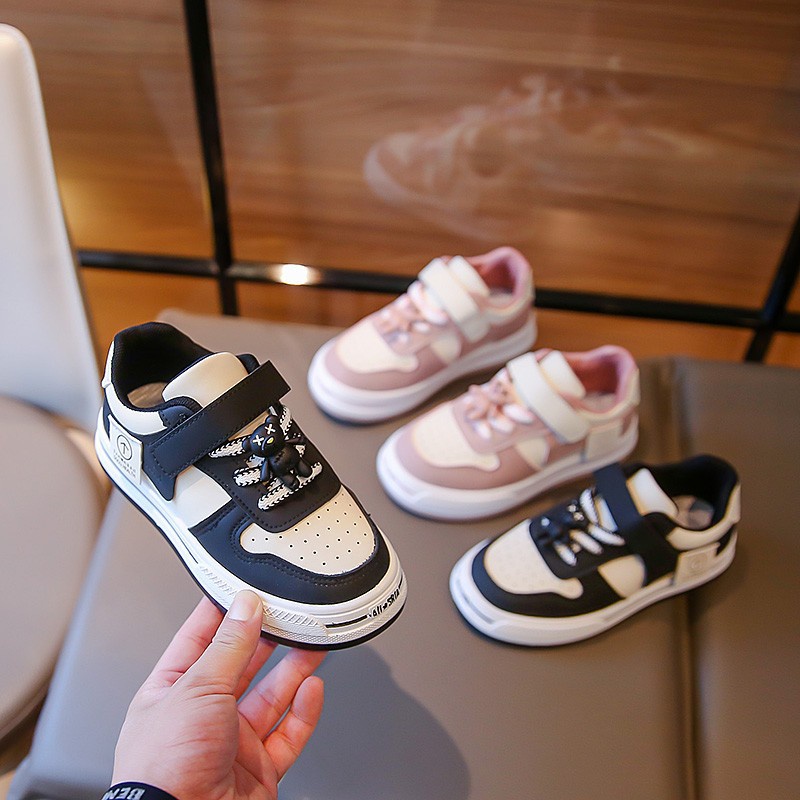 Giày Thể Thao Da Thời Trang Mùa Thu 2023 Cho Bé Gái 3-12 Tuổi