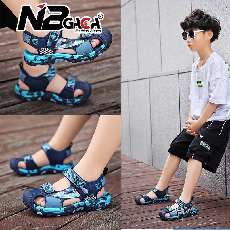 Sandal Đi Biển Thiết Kế Mới Năng Động Thời Trang Mùa Hè Dành Cho Bé Trai Từ 27-38