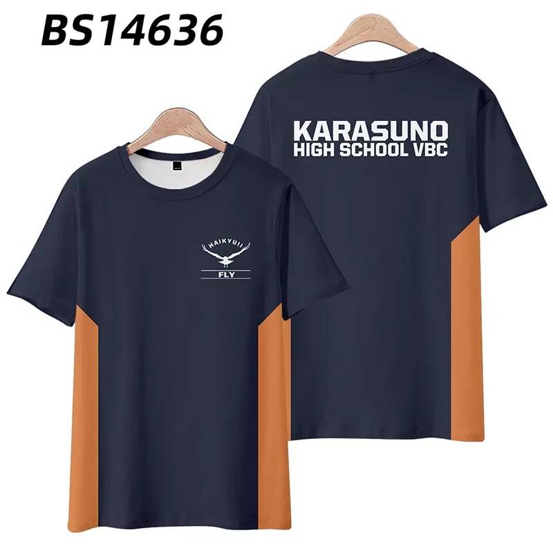 Áo Thun Cotton YB4 Haikyuu volleyball juvenile Yu Nishinoya BY4