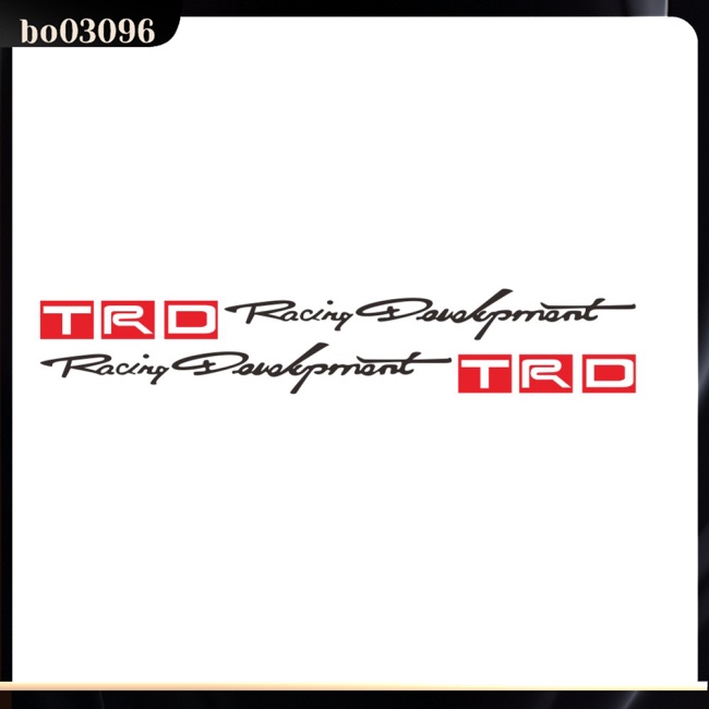 1 Cặp Miếng Dán Chữ Trd Bằng Vinyl Trang Trí Thân Xe Hơi