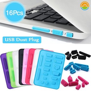 Bộ 16 nút bịt chống bụi cho cổng usb máy tính ốp