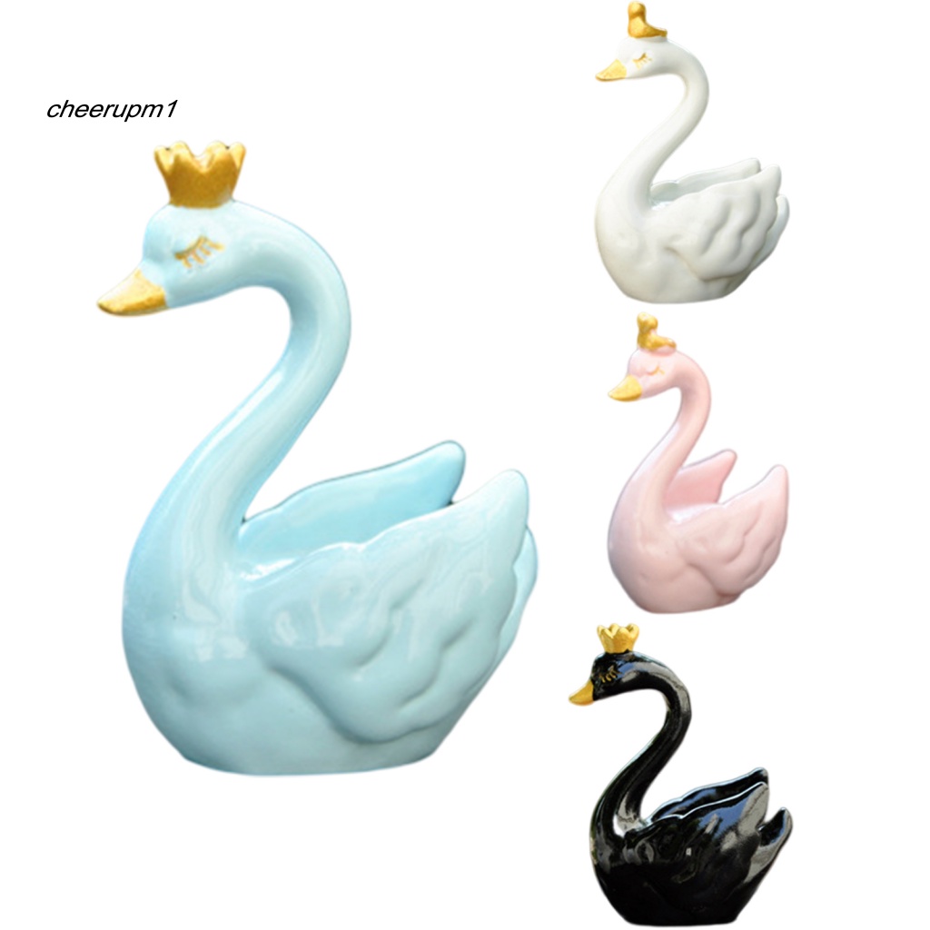 Đồ trang trí Ngỗng Mini Bằng Nhựa Resin 4 Màu Tự Trang Trí Phòng Khách