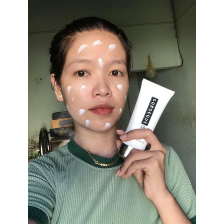 Kem chống nắng múi xù gorgeous trắng da, nâng tone, chống nước lâu trôi tuýp SPF50+PA+++