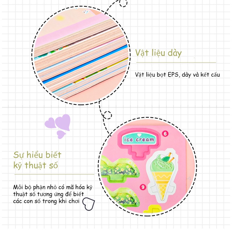 Đồ Chơi Xếp Hình Ngôi Nhà 3D Bằng Bìa Xốp Cho Bé Mô hình 3D giấy tự lắp ráp SHERI