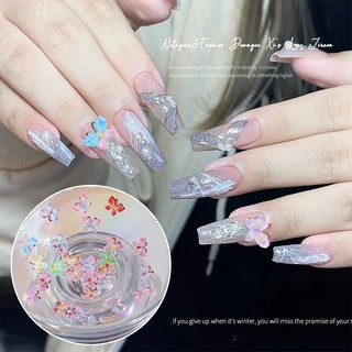 Phụ Kiện Trang Trí Móng Tay Hình Bướm 3d Độc Đáo
