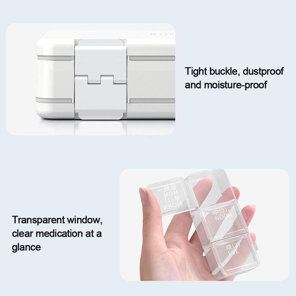 Hộp Đựng Thuốc 1 / 24 Ngăn Tiện Dụng Mang Theo Du Lịch