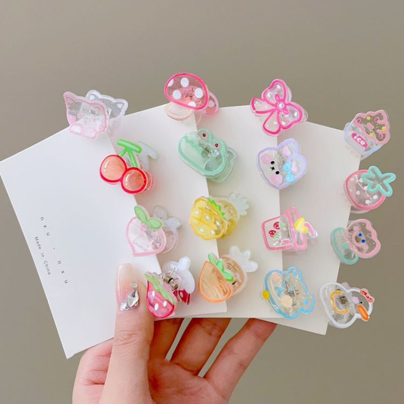 Kẹp Tóc Mini Họa Tiết Hoạt Hình Thời Trang Mùa Hè Cho Bé Gái