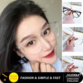 Mắt Kính Gọng Tròn Bằng Nhựa Trong Suốt Chống Bức Xạ Phong Cách Cổ Điển Cho Nữ