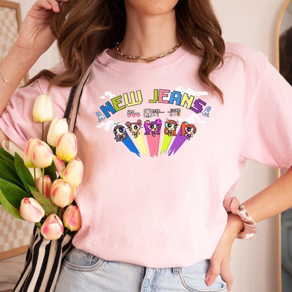 Áo Thun Cotton Tay Ngắn Dáng Rộng In Hình Anime Powerpuff Girls Phong Cách Hàn Quốc Thời Trang Cho Nam Và Nữ