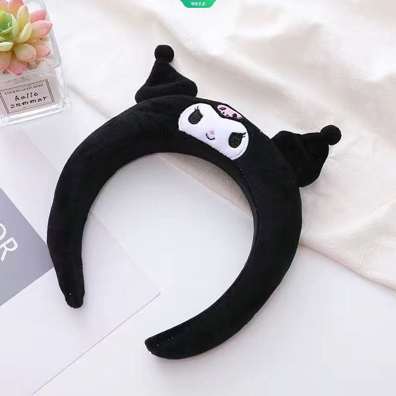 SANRIO Băng Đô Cài Tóc Bằng Xốp Hình Kuromi Cinnamoroll Melody Nhồi Bông Dễ Thương Thời Trang Ngọt Ngào Làm Quà Tặng Cho