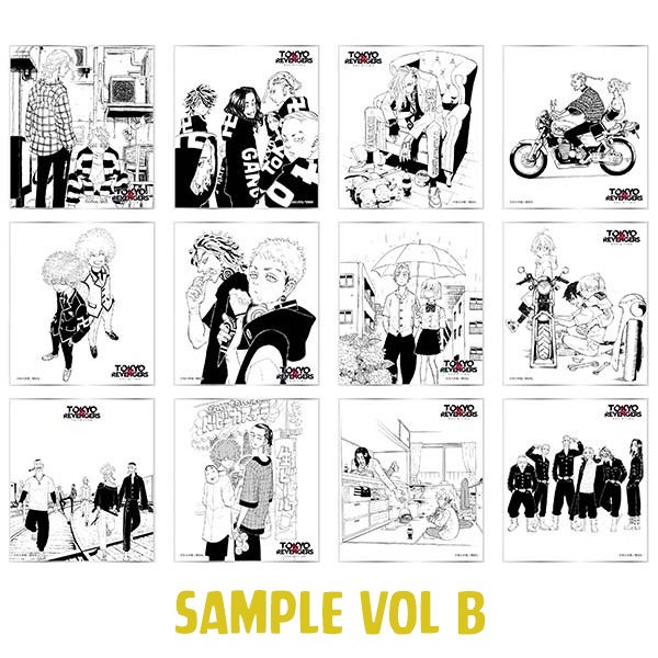 Pack tranh nhân phẩm Shikishi Tokyo Revengers triển lãm Chính hãng