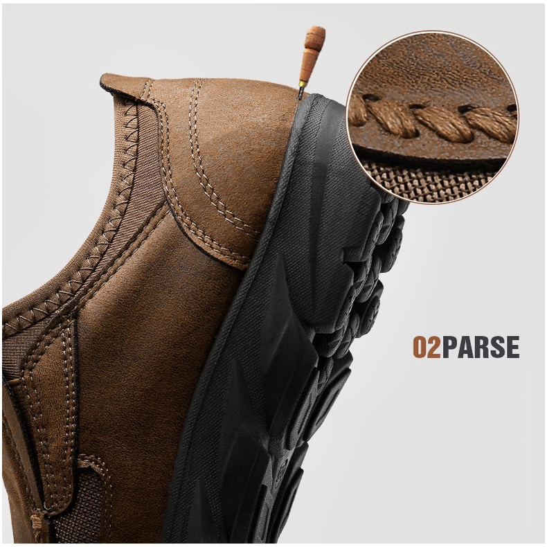 Giày nam bình thường giày lười giày lười làm việc giày thể thao thời trang giày da thủ công size 39-46