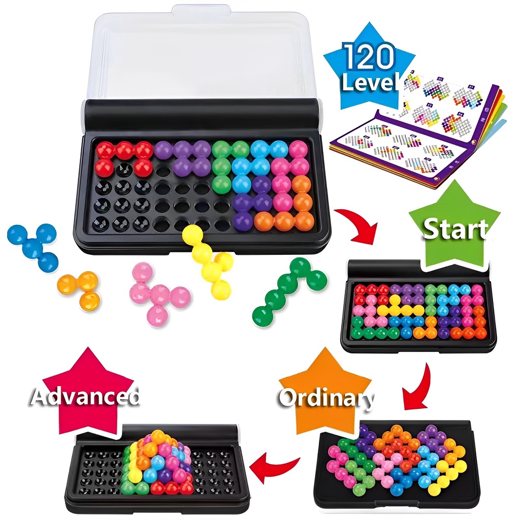 SMART GAMES IQ FIT IQ PUZZLER PRO INTELLIGENCE PYRAMID MAGIC BEAD CHILDREN MONTESSORI PUZZLE TOYS