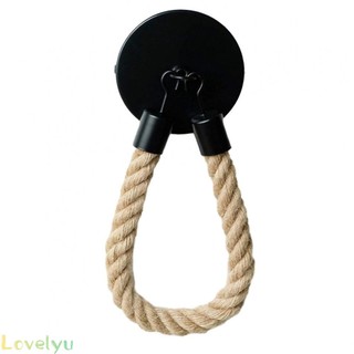 ⭐24H SHIPING ⭐Vintage Style Toilet Roll Holder with Hemp Rope Industrial Rustic Bathroom Decor