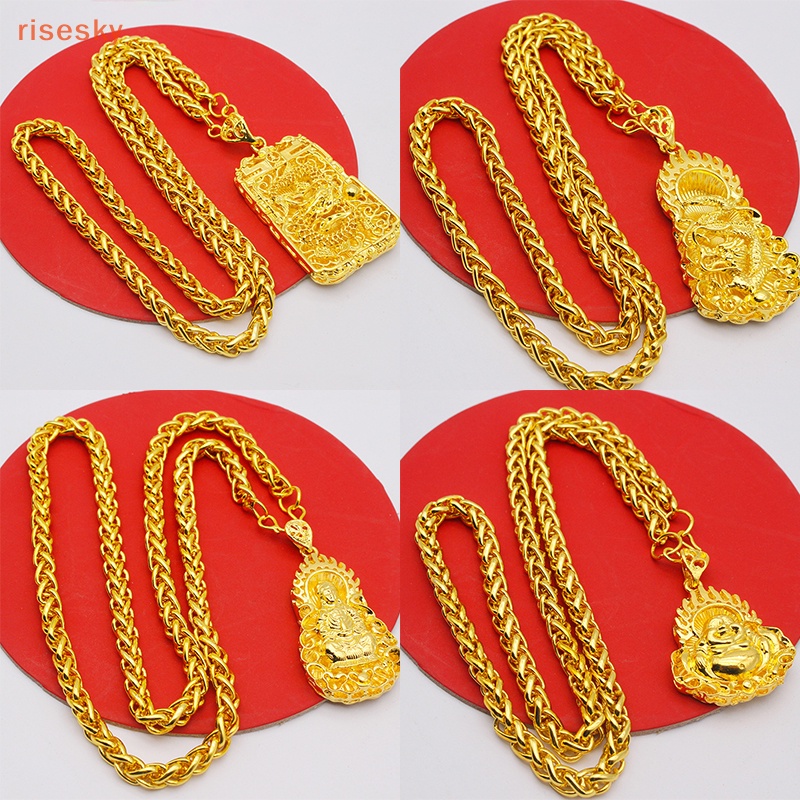 Vòng cổ Mạ Vàng 18K Mặt Hình Rồng Thời Trang Cho Nam Nữ