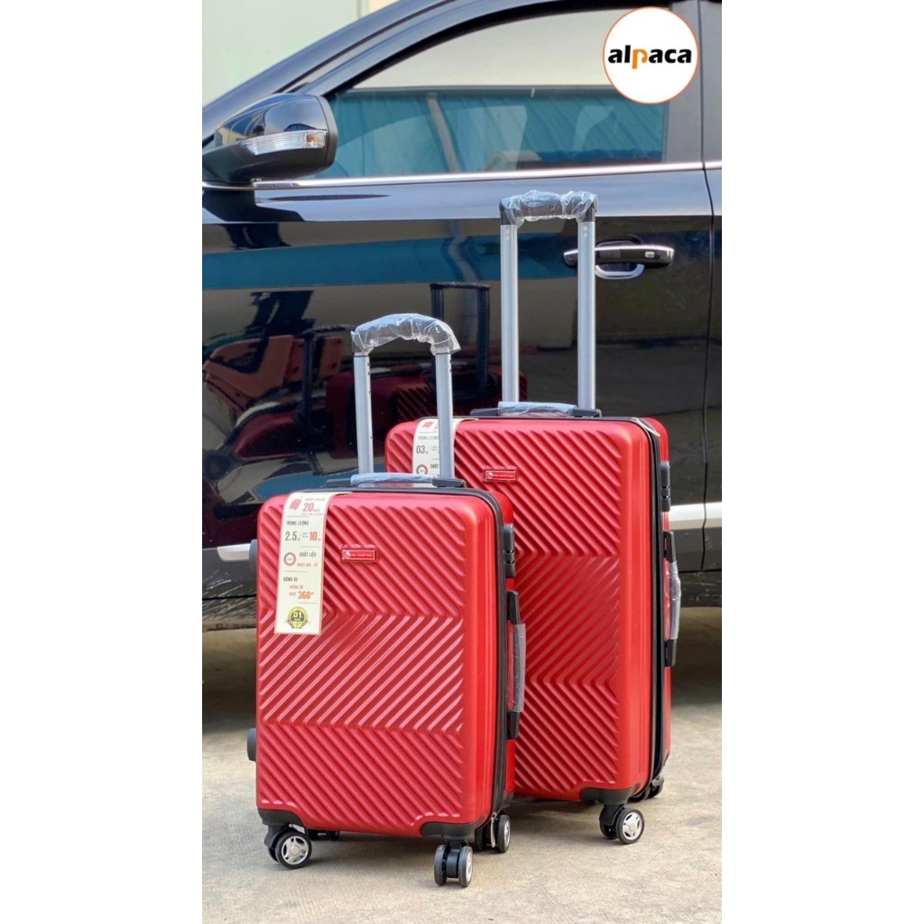 Vali du lịch  nhựa dẻo 833r bảo hành 5 năm