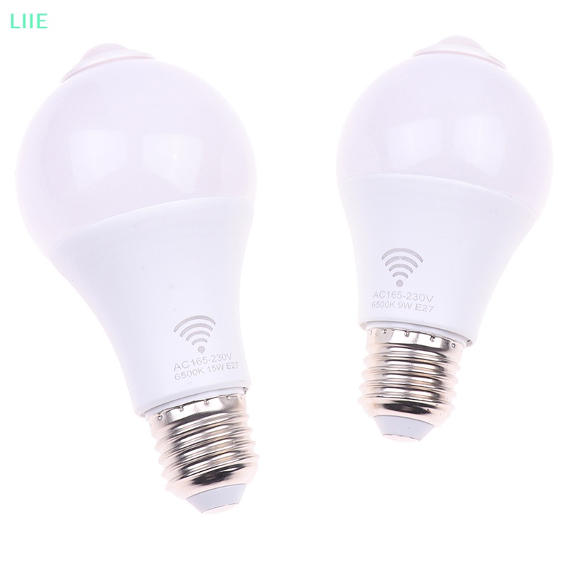 Đèn cảm biến chuyển động li e27 pir bóng đèn led 5w 9w 15w với cảm biến chuyển động ánh sáng ban đêm tức là