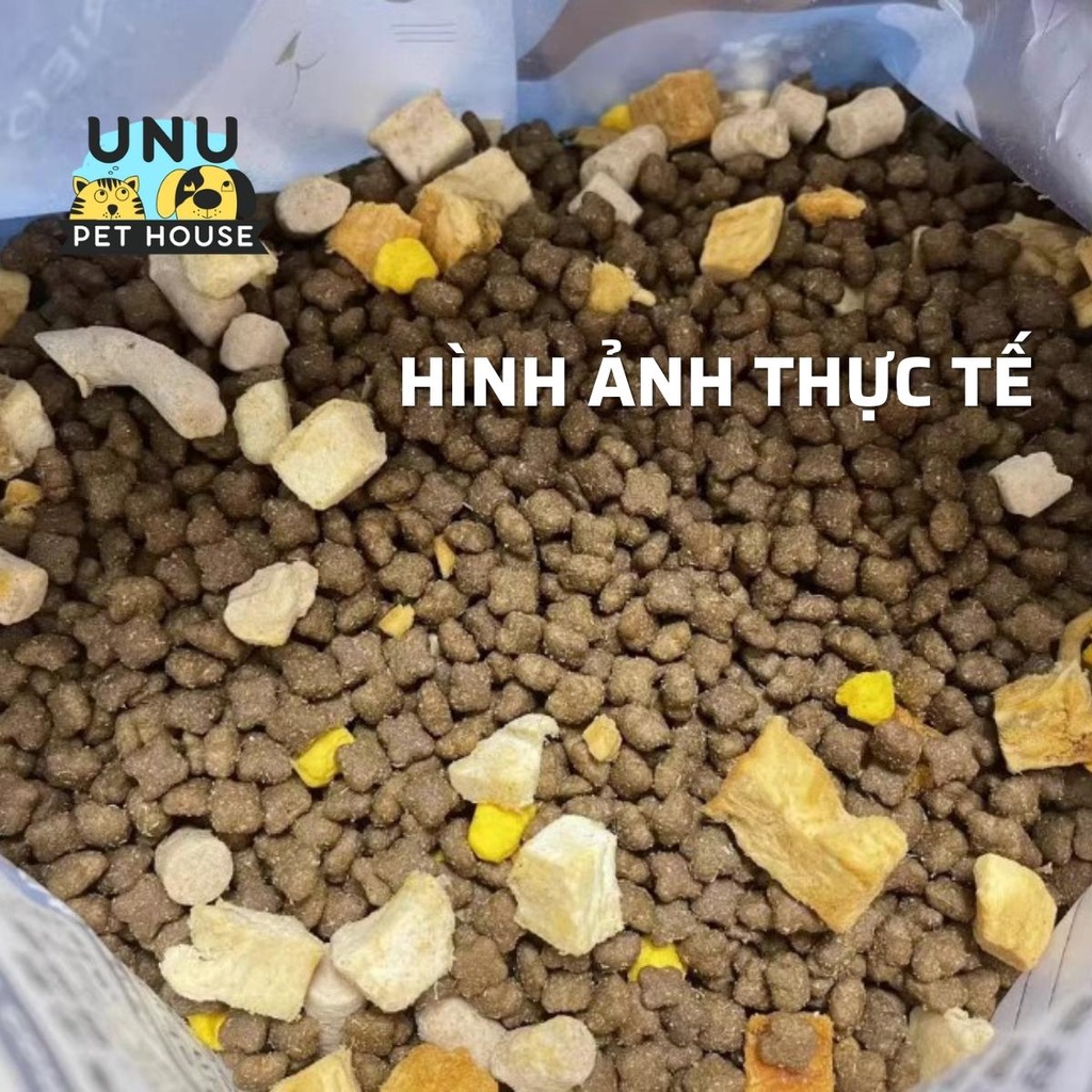 Hạt cho mèo DONGPET mix cùng thịt sấy khô chuyên dành cho mèo kén ăn gói dùng thử – UNU Pet House