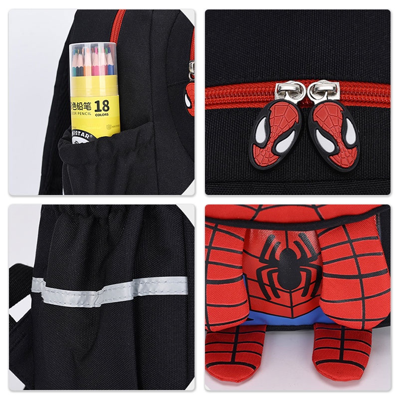 XINYIMEI  Phim hoạt hình nhện trẻ em túi đi học mẫu giáo bé trai bé trai anime ba lô 3-6 tuổi