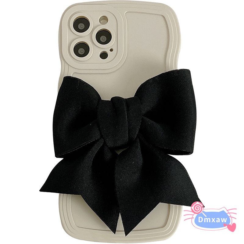 Ốp Điện Thoại Màu Trơn Đính Nơ Cho xiaomi redmi a1 + a1 a2 10c 12c 10 9 9t 9c 10a note 11 4g 11s 10 pro 10s 4g 9 pro 9s