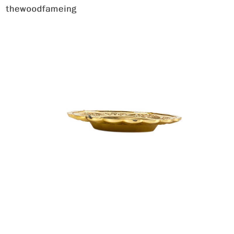 Thewoodfameing 10 cái lưu trữ vàng khay nhỏ bánh bạc đĩa trái cây trang sức trưng bày khay nhựa tiệc sushi đĩa cho trang trí nội thất en