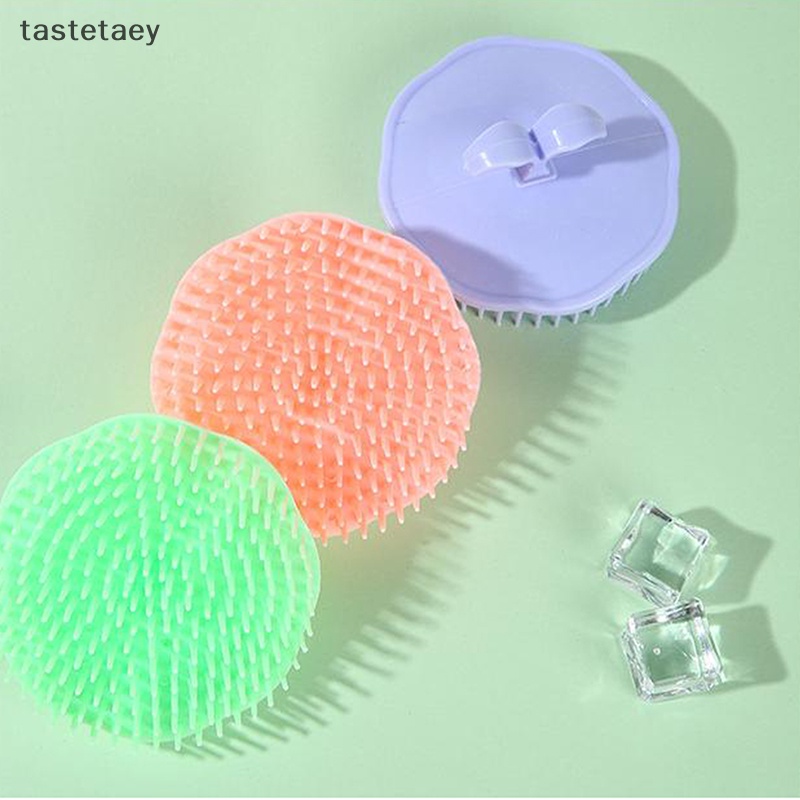 Ngon lược massager bàn chải gội đầu cho trẻ sơ sinh tắm silicone mềm bé trai bé gái bàn chải tắm đầu gội đầu bàn chải massage lau lược en