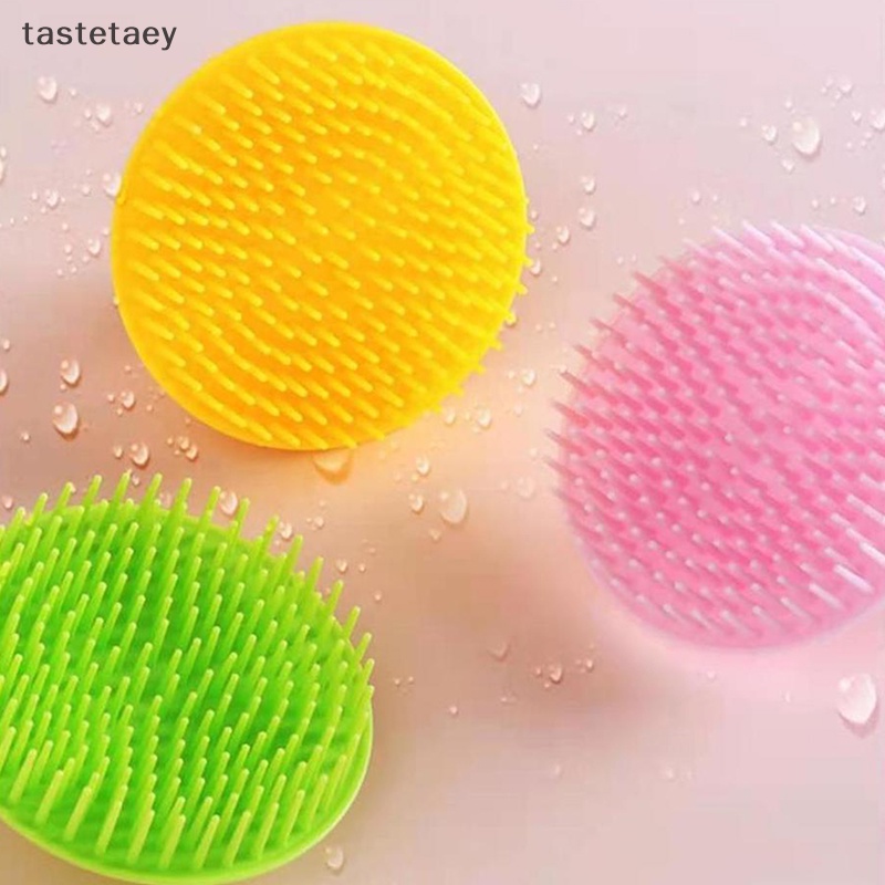 Ngon lược massager bàn chải gội đầu cho trẻ sơ sinh tắm silicone mềm bé trai bé gái bàn chải tắm đầu gội đầu bàn chải massage lau lược en