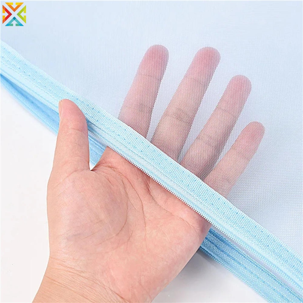 Túi đựng hồ sơ lưới nylon a4 a5 dây kéo trong suốt túi đựng thông tin giấy văn phòng túi đựng bút sinh viên
