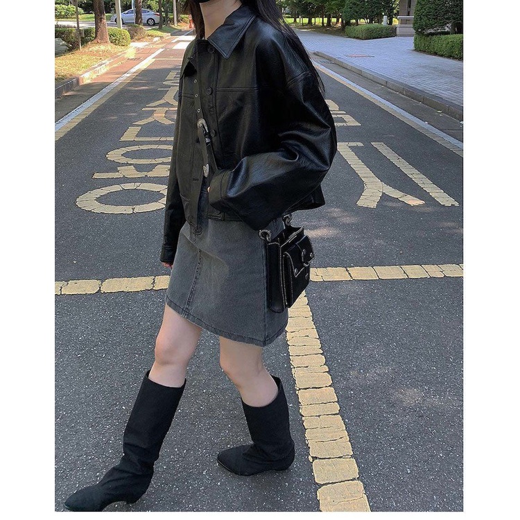 Áo Khoác Da Cao Cấp Phong Cách Hàn Quốc