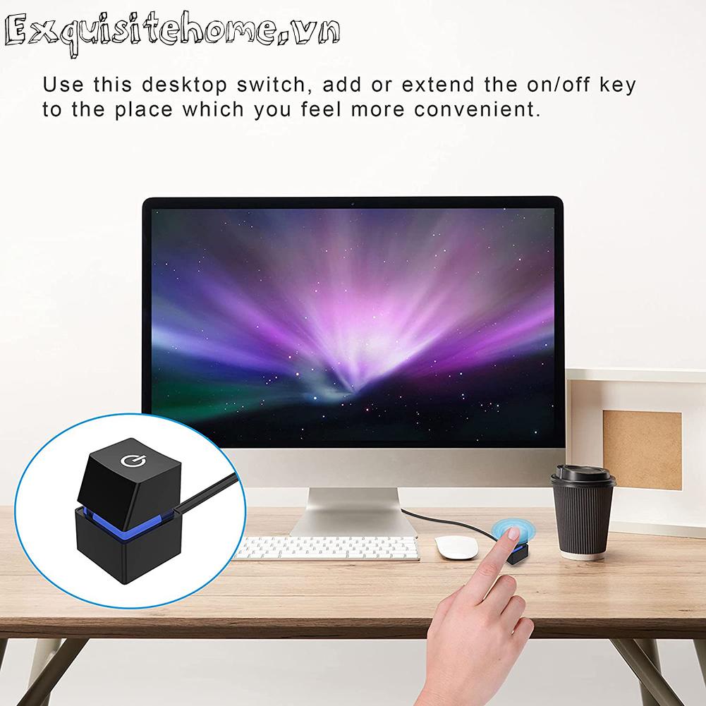 2m led máy tính để bàn công tắc pc bo mạch chủ nút bật / tắt nguồn bên ngoài